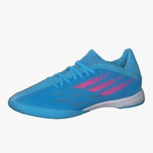 Adidas Blue and Pink Athletic Shoes for Indoor Soccer